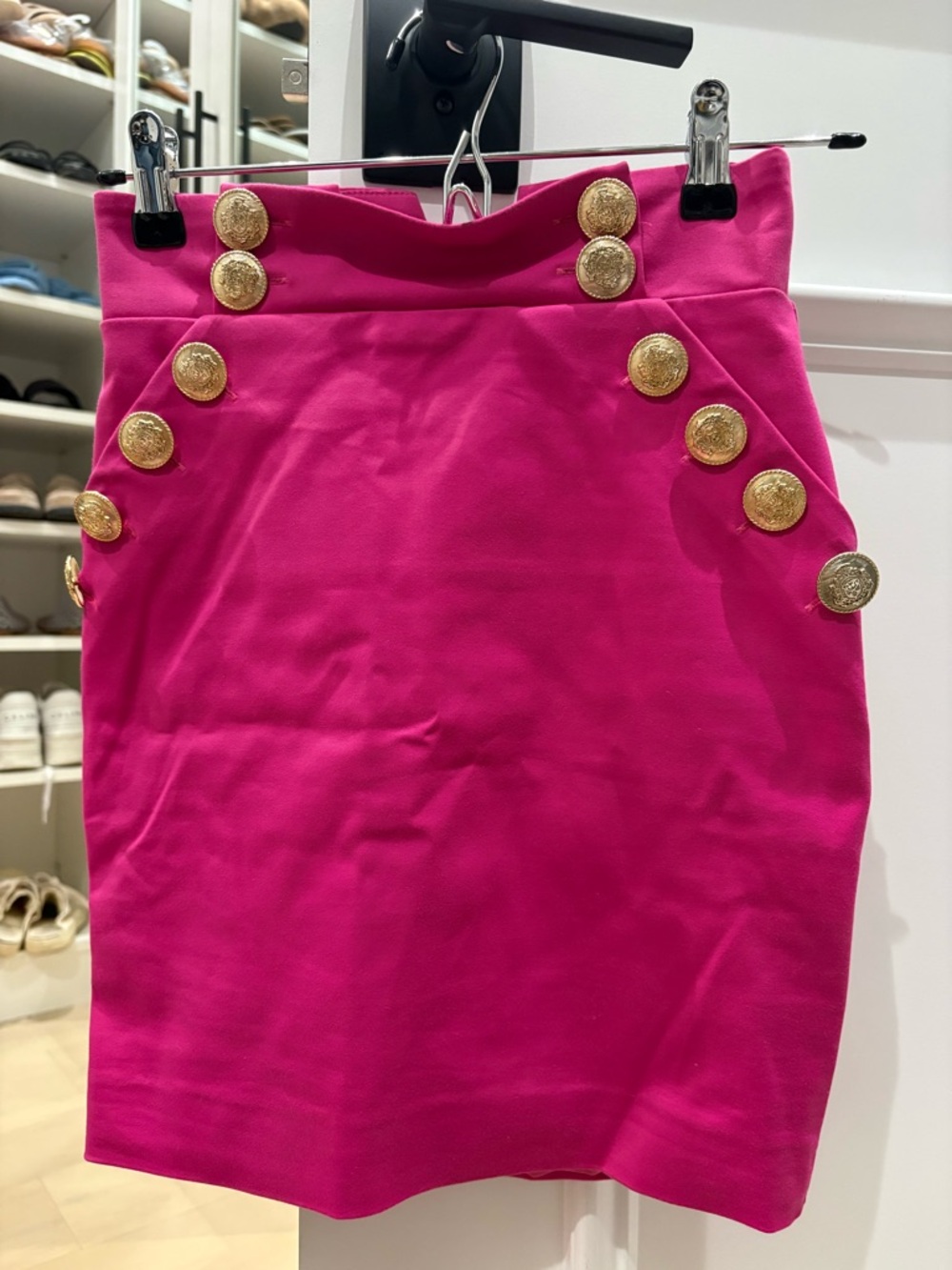 Women’s Flavio Castellani hot pink skirt high waisted size 38